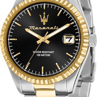 MASERATI Zegarek męski, czas, data, analogowy, 43 mm, kolekcja COMPETIZIONE, prezent dla chłopaka, męża, mężczyzny