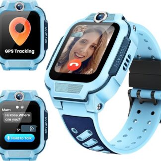 imoo Z3 Smartwatch dla Dzieci, GPS w czasie rzeczywistym, połączenia 4G wideo i głosowe, ekran 1.5″ HD, pamięć 8GB, wodoodporny IP68, tryb szkolny, przycisk SOS, kontrola rodzicielska (Niebieski, Z3)