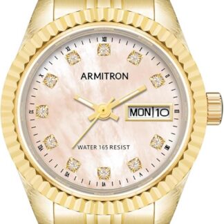 Armitron Women's Genuine Crystal Accented Day/Date Function Bracelet Watch, 75/2475