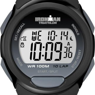 Timex Zegarek męski cyfrowy Ironman 39mm na czarnym gumowym pasku T5K608 T5K608