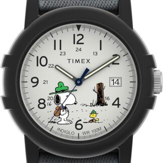 Timex Expedition X Peanuts Beagle Scout Camper Zegarek męski, 40 mm, na pasku z tkaniny, TW4B29100