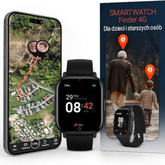 Smartwatch PAJ 4G Z GPS Dla Dzieci I Seniorów – Śledzenie GPS W Czasie Rzeczywistym, Przycisk SOS, Aparat, Funkcja Połączeń, Wiadomości Głosowe, Wodoodporny, Dla Seniorów i Osób Z Demencją