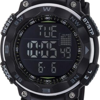 Armitron Sport Męski zegarek z cyfrowym chronografem i paskiem z żywicy, 40/8254BLK