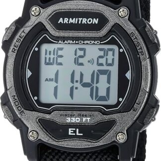 Armitron Sport Unisex cyfrowy chronograf nylonowy pasek zegarek, 45/7004