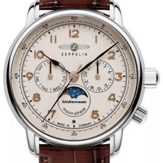 Zegarek Męski ZEPPELIN LZ121 Mediterranee Moonphase 9636-5 + BOX