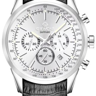 Zegarek Męski Giewont Chronograph Sapphire Srebrny GW7650-A1