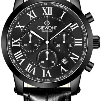 Zegarek Męski Giewont Chronograph Sapphire Czarny GW6260-A3