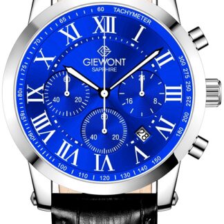 Zegarek Męski Giewont Chronograph Sapphire Srebrno Niebieski GW6260-A4