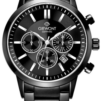 Zegarek Męski Giewont Chronograph Sapphire Czarny GW8510-B2
