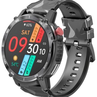 Smartwatch Męski RUBICON RNCF08 Black/Moro SMARUB232