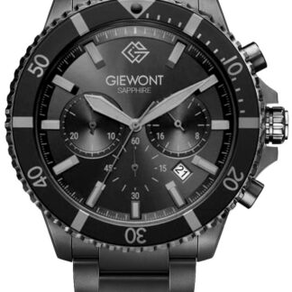 Zegarek Męski Giewont Chronograph Sapphire Czarno Tytanowy GW3970-B1
