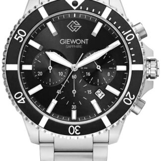 Zegarek Męski Giewont Chronograph Sapphire Srebrny GW3970-B2