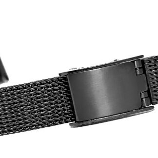 Bransoleta IPB Czarna Mesh 8 mm JK8B