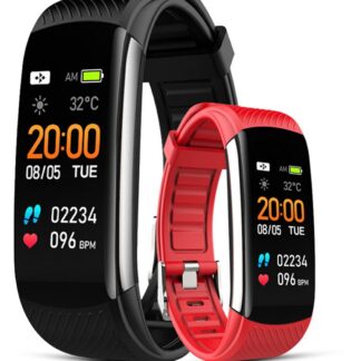Smartwatch GIEWONT Czarno Czerwony 2 Paski GW200-1