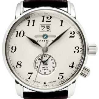Zegarek Męski ZEPPELIN LZ127 Graf Zeppelin Dual Time 7644-5 + BOX