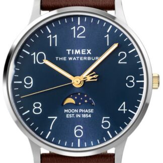 Zegarek Męski TIMEX Waterbury Classic Moon Phase TW2W75600 + BOX