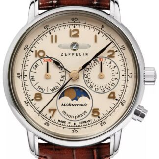 Zegarek Damski ZEPPELIN LZ121 Mediterranee Moonphase 9637-5 + BOX
