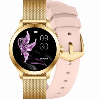 Smartwatch Gravity Różowo Złoty 2 Paski GT25-1 PRO