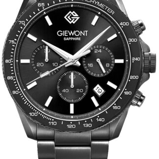 Zegarek Męski Giewont Chronograph Sapphire Czarny GW3520-B1