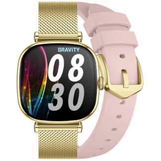 Smartwatch Gravity Złoty Bransoleta + Pasek GT32-1