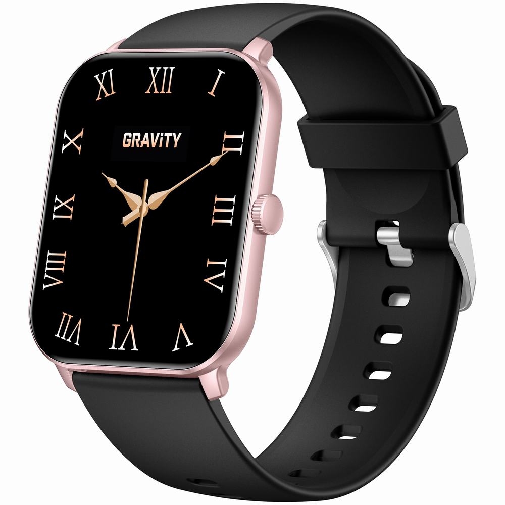 Smartwatch Gravity Różowe Złoto Czarny GT36-3