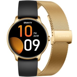 Smartwatch Gravity Złoty Pasek + Bransoleta GT31-2
