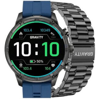 Smartwatch Gravity Czarny Pasek + Bransoleta GT41-2
