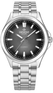 Zegarek Męski Giewont Elegance Sapphire Srebrno Czarny GW5160-B2