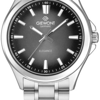 Zegarek Męski Giewont Elegance Sapphire Srebrno Czarny GW5160-B2