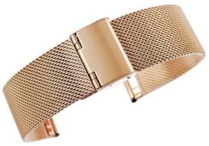 Bransoleta - Siatka Mesh Gold Rose 22JKIPRG 22 mm gr 2,0 mm