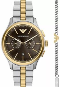 Zegarek Męski Emporio Armani Dario Chronograph AR80084SET + BOX