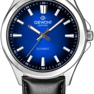 Zegarek Męski Giewont Elegance Sapphire Czarno Niebieski GW5160-A3