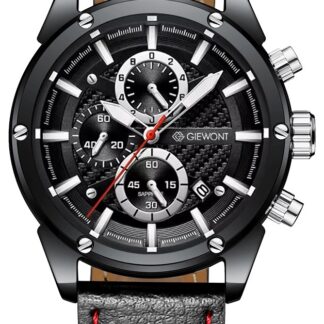Zegarek Męski Giewont Chronograph Sapphire Czarny GW8810-A1