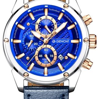 Zegarek Męski Giewont Chronograph Sapphire Srebrno Niebieski GW8810-A2
