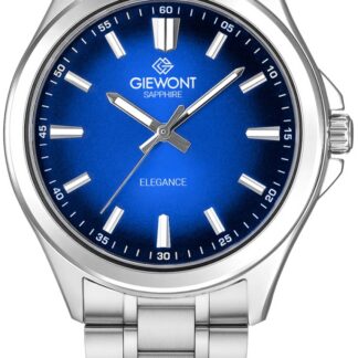 Zegarek Męski Giewont Elegance Sapphire Srebrno Niebieski GW5160-B3