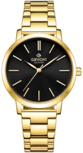 Zegarek Damski Giewont Sapphire Złoto Czarny GW2360-B3