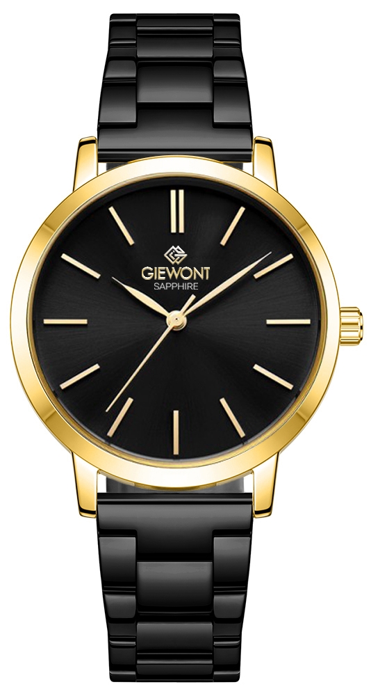 Zegarek Damski Giewont Sapphire Złoto Czarny GW2360-B4