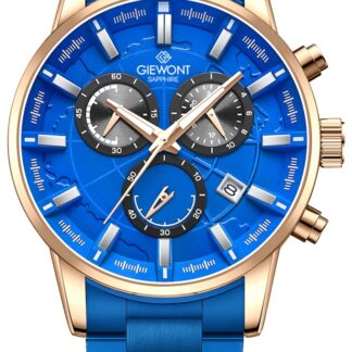 Zegarek Męski Giewont Chronograph Sapphire Niebieski GW4580-B5