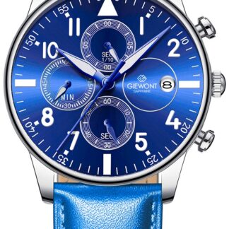 Zegarek Męski Giewont Chronograph Sapphire Niebieski GW5630-A5
