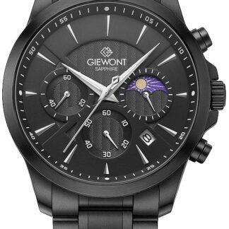 Zegarek Męski Giewont Chronograph Sapphire Czarny GW9460-B1