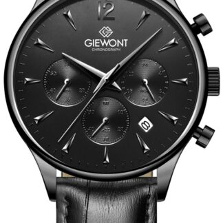 Zegarek Męski Giewont Chronograph Sapphire Czarny GW6310-A1