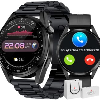 Smartwatch GIEWONT Vertex SmartCall GW450-1 Carbon/Carbon Silikon