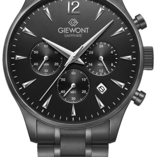 Zegarek Męski Giewont Chronograph Sapphire Czarny GW6310-B1