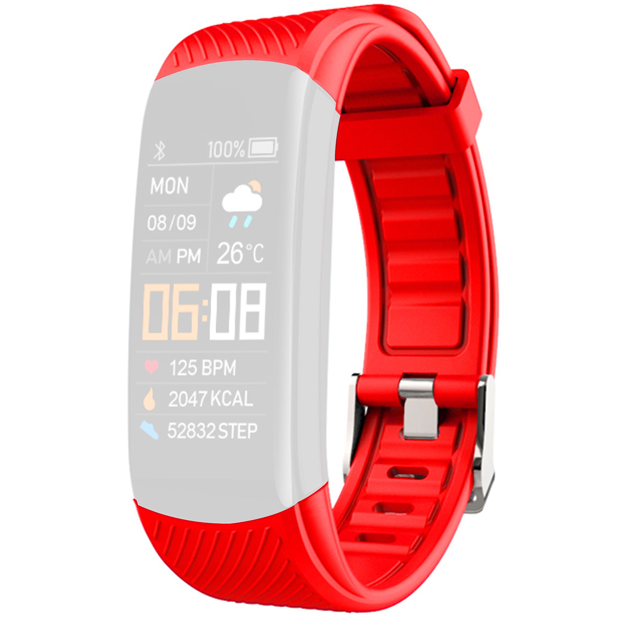 Pasek GIEWONT Fit&GO do GW200 GWP200-1 - Alert Red