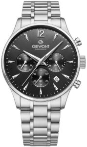 Zegarek Męski Giewont Chronograph Sapphire Srebrny GW6310-B2