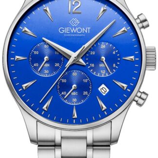 Zegarek Męski Giewont Chronograph Sapphire Srebrno Niebieski GW6310-B3