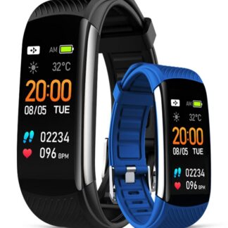 Smartwatch GIEWONT Czarno Niebieski 2 Paski GW200-7