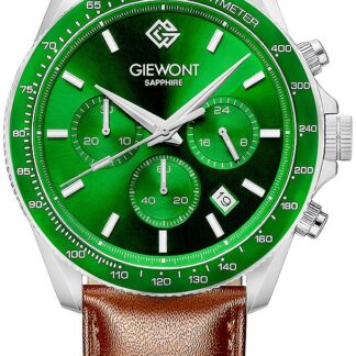 Zegarek Męski Giewont Chronograph Sapphire Brązowo Zielony GW3520-A6