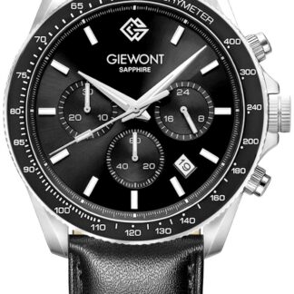 Zegarek Męski Giewont Chronograph Sapphire Czarny GW3520-A4