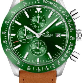 Zegarek Męski Giewont Chronograph Sapphire Brązowo Zielony GW8720-A3